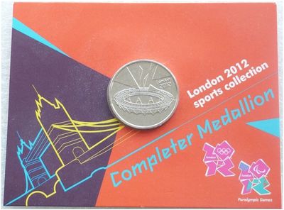 2011 London Olympic 2012 Sports Collection Completer Brilliant Uncirculated Medallion Mint Card