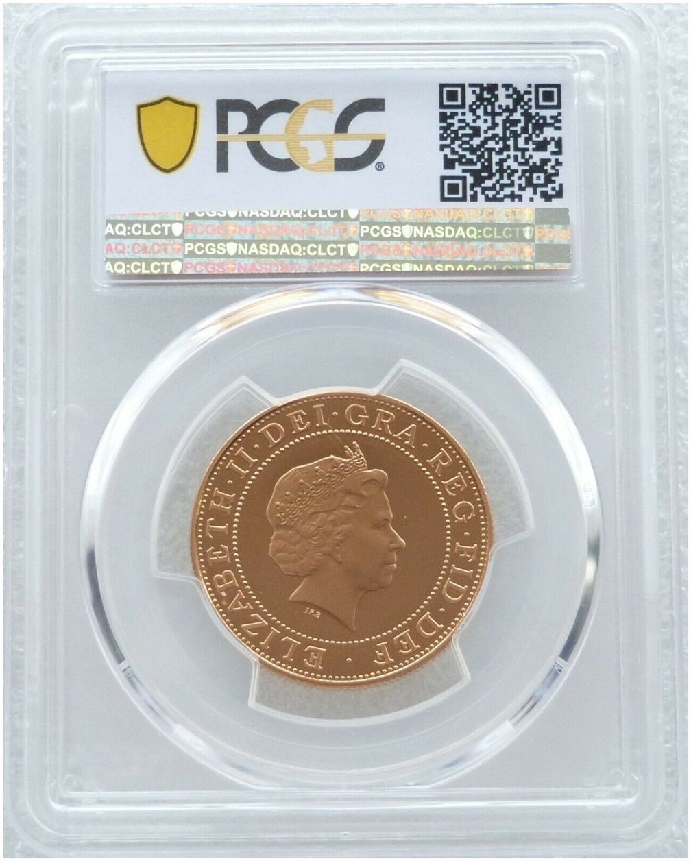2002 Golden Jubilee Shoulders of Giants £2 Gold Proof Coin PCGS
