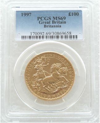 1997 Britannia £100 Gold 1oz Coin PCGS MS69