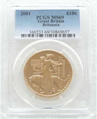 2001 Britannia £100 Gold 1oz Coin PCGS MS69 2001 Britannia £100 Gold 1oz Coin PCGS MS69