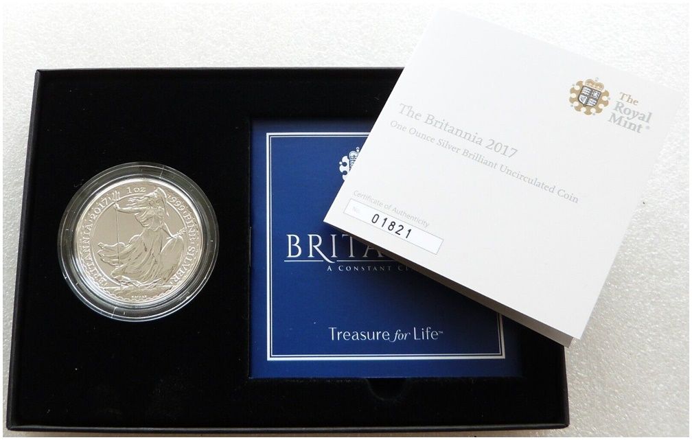 2017 Britannia £2 Silver 1oz Coin Box Coa