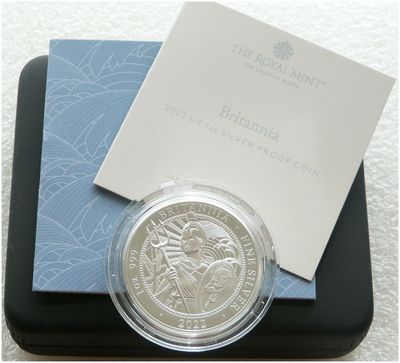 2022 Britannia £2 Silver Proof 1oz Coin Box Coa
