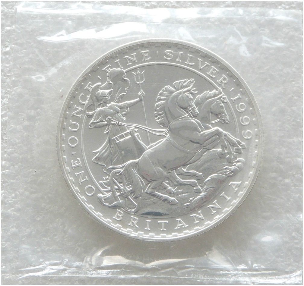 1999 Britannia £2 Silver Bullion 1oz Coin Mint Sealed