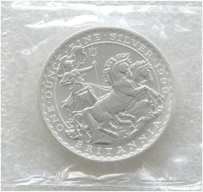 1999 Britannia £2 Silver Bullion 1oz Coin Mint Sealed