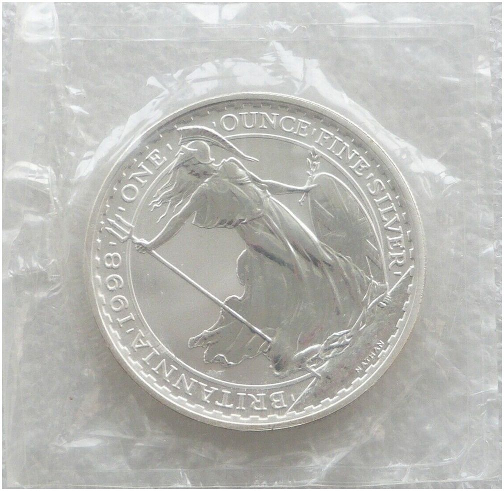 1998 Britannia £2 Silver Bullion 1oz Coin Sealed