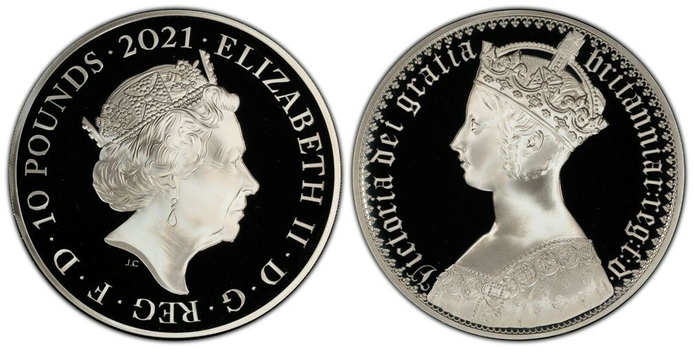 2021 PCGS イギリス PR69DCAM ファーストストライク 銀貨 £5 2021 PCGS イギリス PR69DCAM ファーストストライク 銀貨 £5
