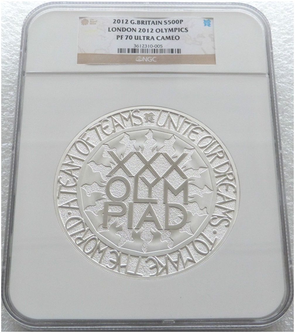 2012 London Olympic Games £500 Silver Proof Kilo Coin NGC PF70 UC