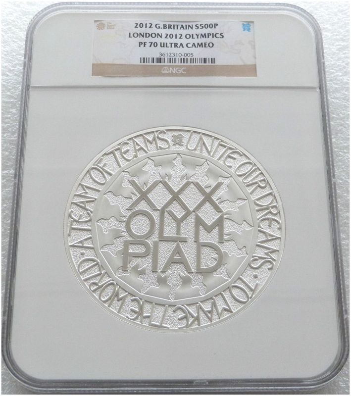 2012 London Olympic Games £500 Silver Proof Kilo Coin NGC PF70 UC