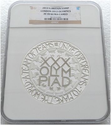 2012 London Olympic Games £500 Silver Proof Kilo Coin NGC PF70 UC