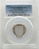 2015 Royal Shield of Arms £1 Platinum Proof Coin PCGS PR69 DCAM Fifth Portrait