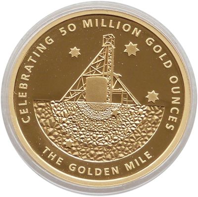 2003 Australia Kalgoorlie Consolidated Gold Mines The Golden Mile Gold Proof 1oz Medallion