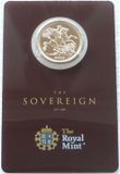 2019-I India Mint Mark Full Sovereign Gold Coin Mint Card