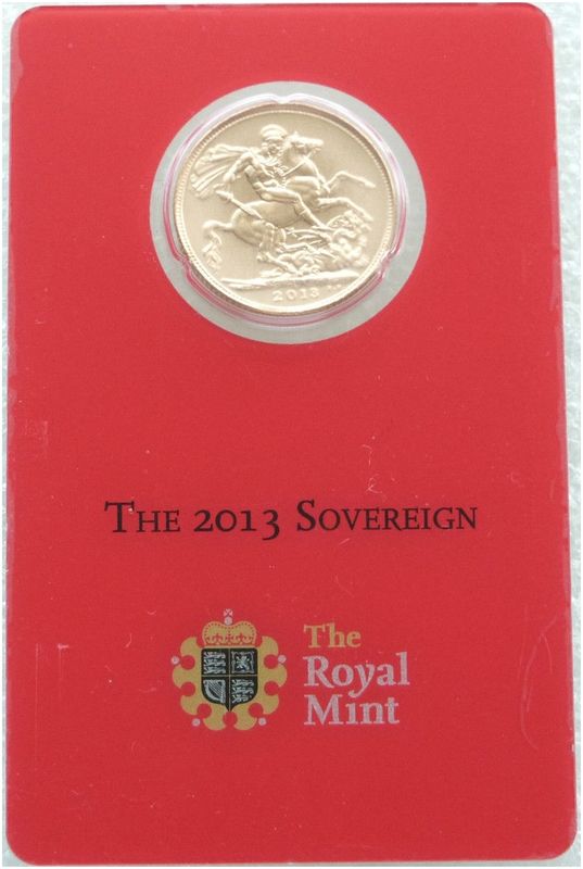 2013-I India Mint Mark Full Sovereign Gold Coin Mint Card