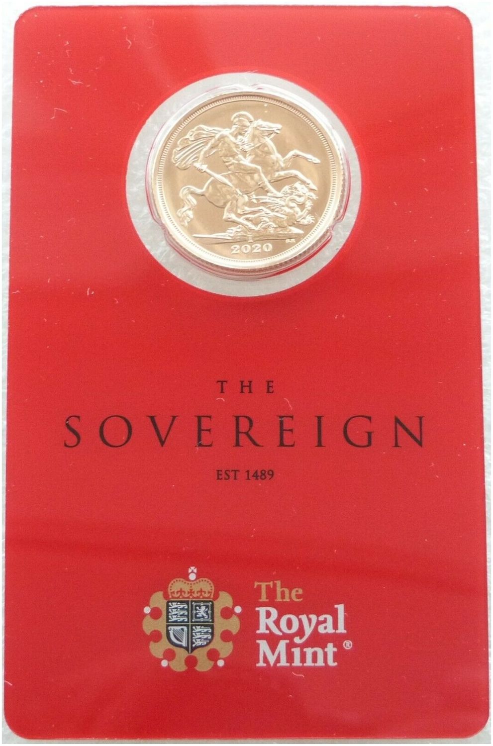 2020-I India Mint Mark Full Sovereign Gold Coin Mint Card