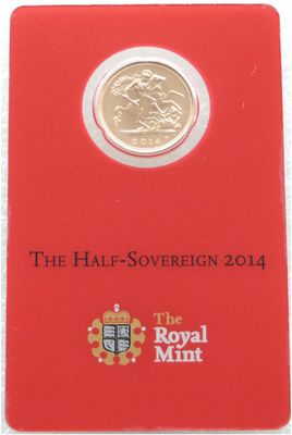 2014-I India Mint Mark Half Sovereign Gold Coin Mint Card