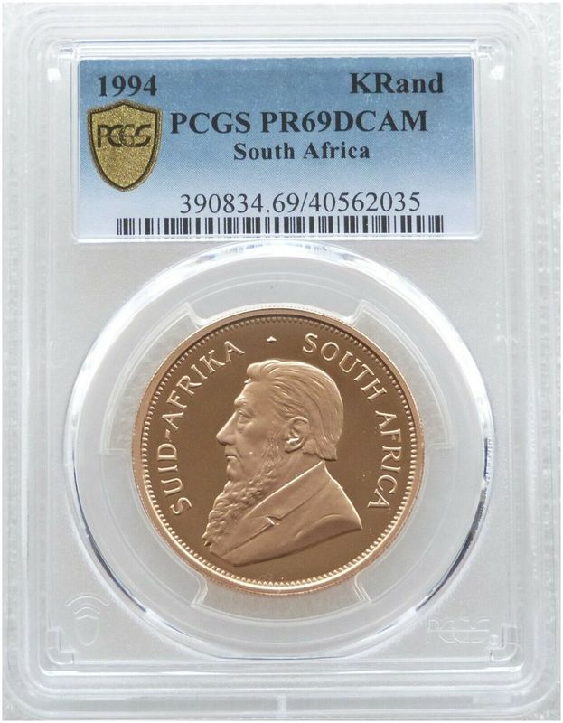 1994 South Africa Full Krugerrand Gold Proof 1oz Coin PCGS PR69 DCAM