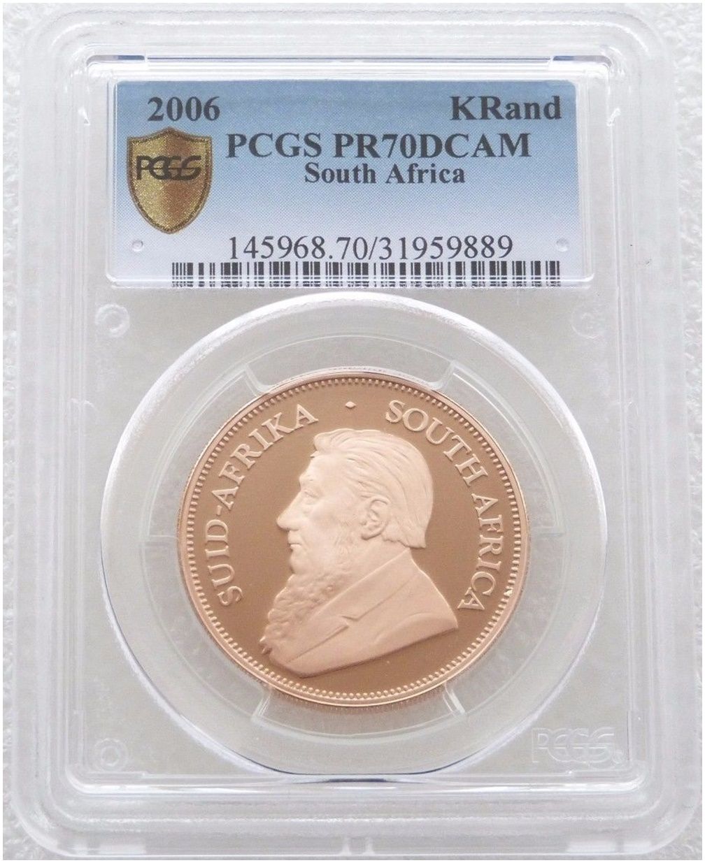 2006 South Africa Full Krugerrand Gold Proof 1oz Coin PCGS PR70 DCAM