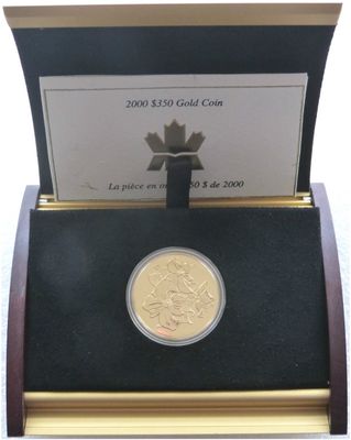 2000 Canada Pacific Dogwood $350 Gold Proof Coin Box Coa 2000 Canada Pacific Dogwood $350 Gold Proof Coin Box Coa