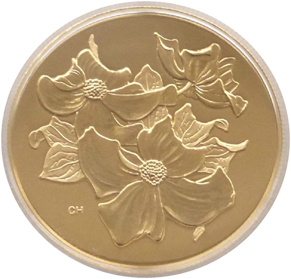 2000 Canada Pacific Dogwood $350 Gold Proof Coin Box Coa
