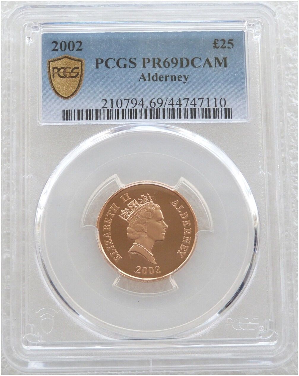 2002 Alderney Lady Diana Spencer £25 Gold Proof Coin PCGS PR69 DCAM
