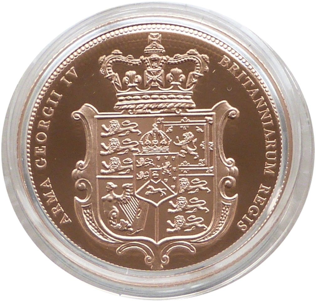 2025 Royal Arms Full Sovereign Gold Proof Coin Box Coa