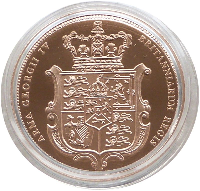 2025 Royal Arms Full Sovereign Gold Proof Coin Box Coa
