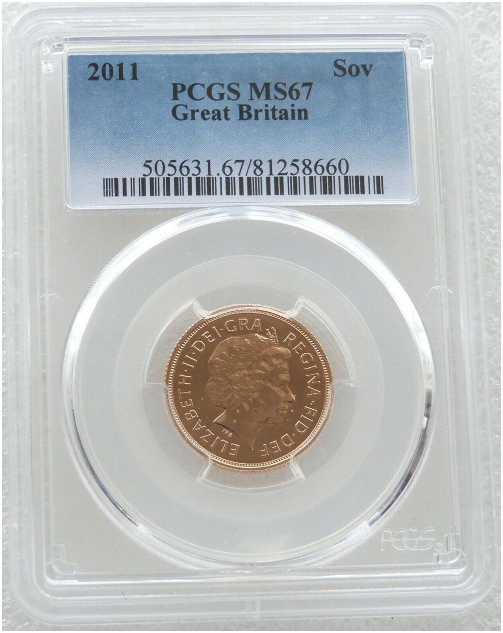 2011 St George and the Dragon Full Sovereign Gold Coin PCGS MS67