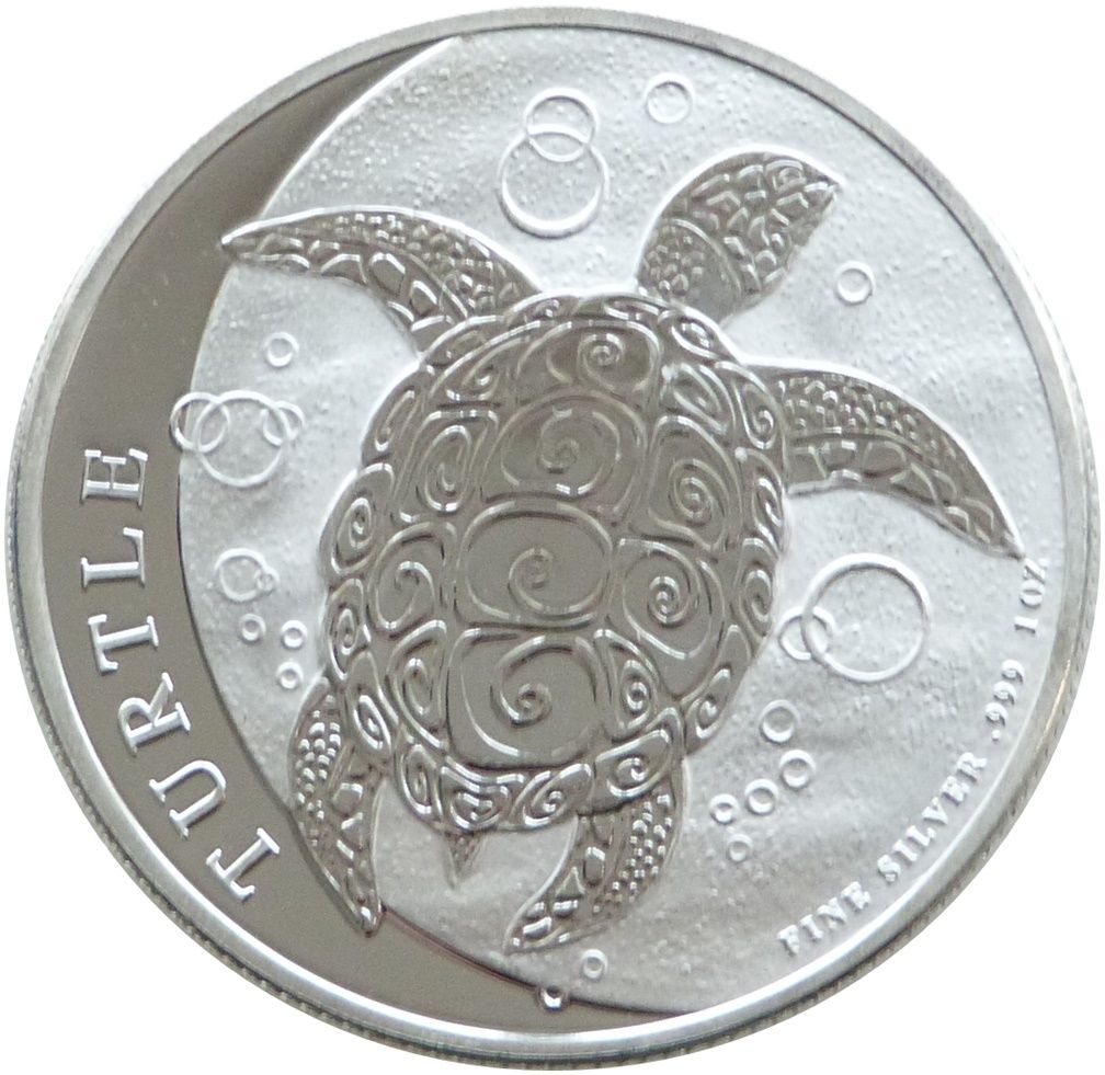 2016 Niue Taku Hawksbill Turtle $2 Silver 1oz Coin