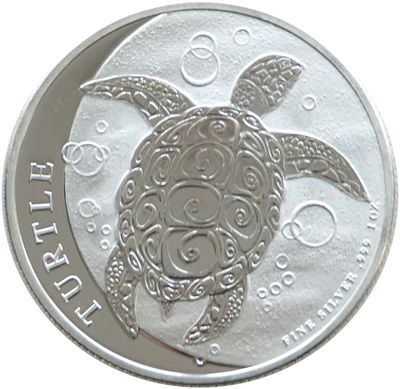 2016 Niue Taku Hawksbill Turtle $2 Silver 1oz Coin