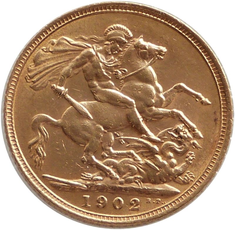 1902 Edward VII Full Sovereign Gold Coin