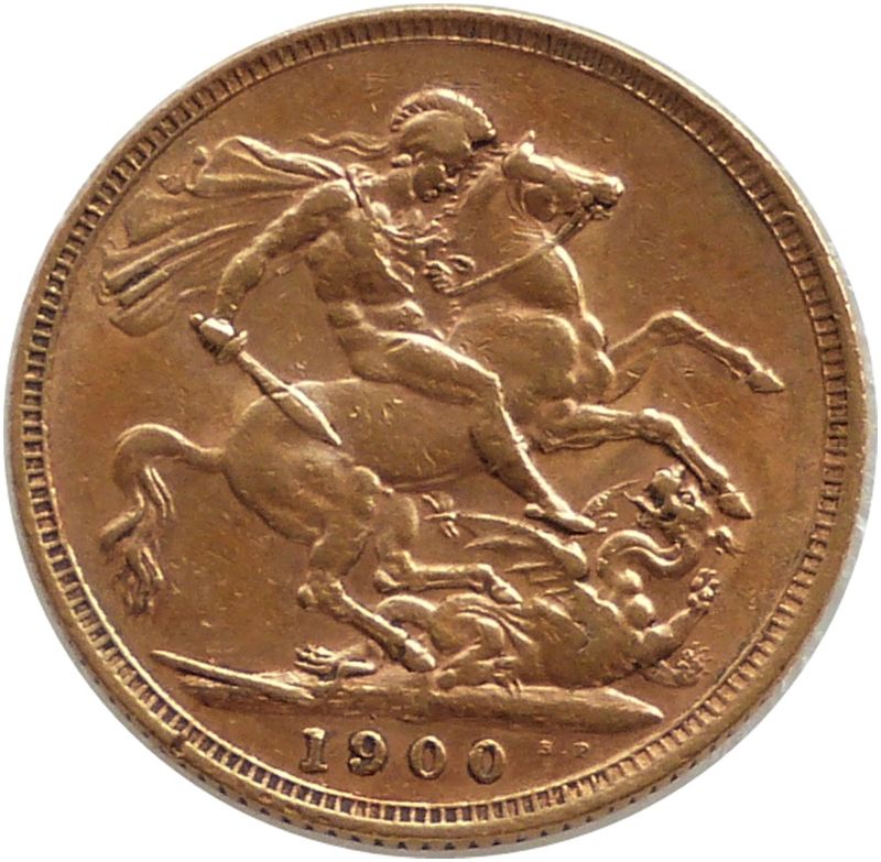 1900-M Australia Melbourne Victoria Full Sovereign Gold Coin