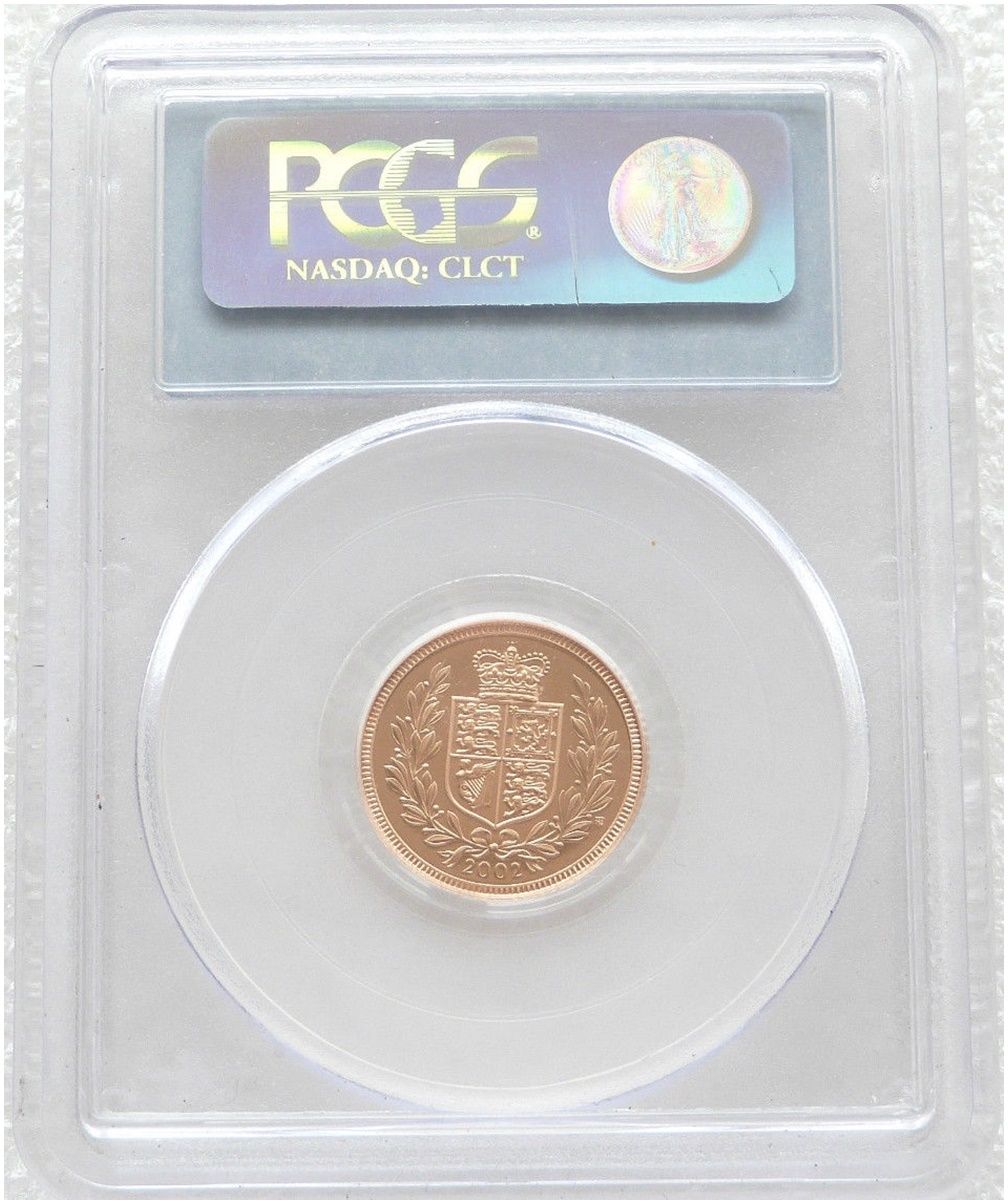2002 Golden Jubilee Half Sovereign Gold Proof Coin PCGS PR70 DCAM