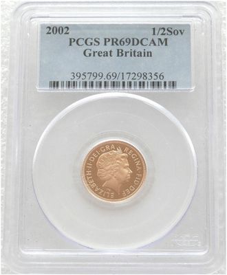 2002 Golden Jubilee Half Sovereign Gold Proof Coin PCGS PR69 DCAM