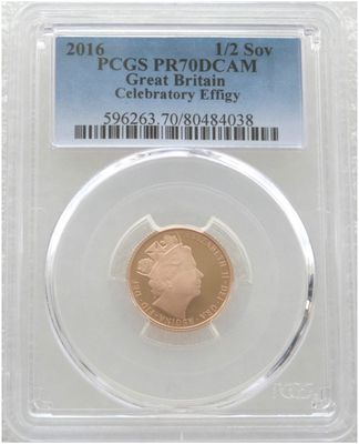 2016 Queens 90th Birthday Half Sovereign Gold Proof Coin PCGS PR70 DCAM - James Butler