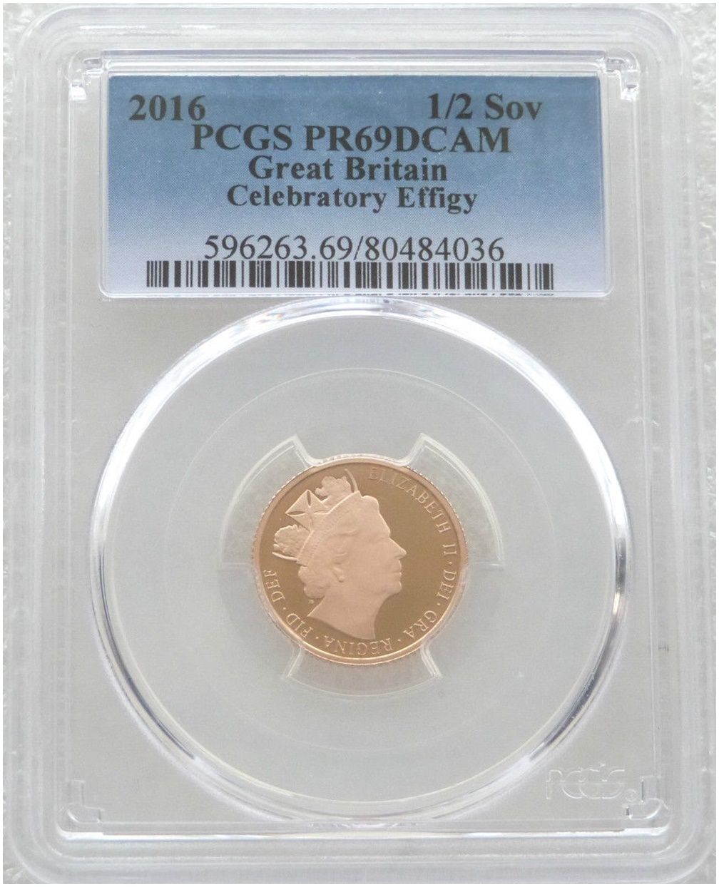 2016 Queens 90th Birthday Half Sovereign Gold Proof Coin PCGS PR69 DCAM - James Butler