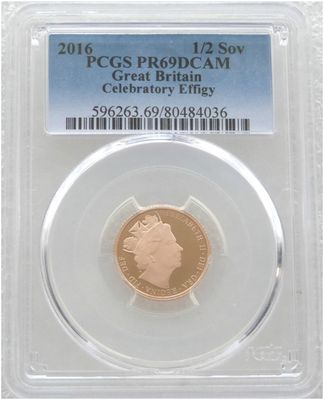 2016 Queens 90th Birthday Half Sovereign Gold Proof Coin PCGS PR69 DCAM - James Butler