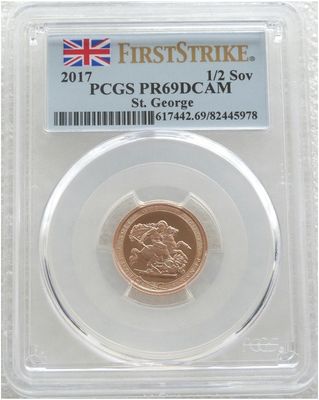 2017 Pistrucci Half Sovereign Gold Proof Coin PCGS PR69 DCAM First Strike