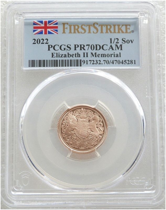 2022 Memorial Half Sovereign Gold Proof Coin PCGS PR70 DCAM First Strike