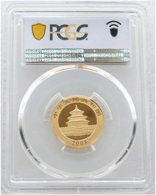 Candy Boy プラチナ会員オルゴール 2008 China Panda 100 Yuan Gold 1/4oz Coin PCGS MS69