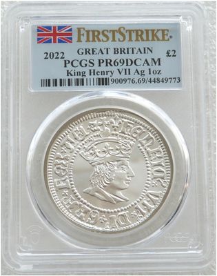 2022 British Monarchs King Henry VII £2 Silver Proof 1oz Coin PCGS PR69 DCAM First Strike