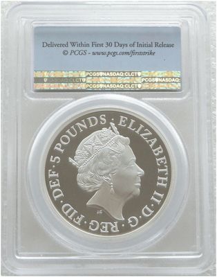 2019 Una and the Lion £5 Silver Proof 2oz Coin PCGS PR70 DCAM FS