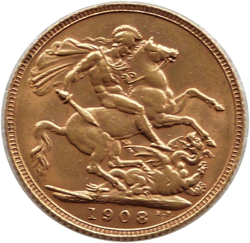 1908 Edward VII Full Sovereign Gold Coin
