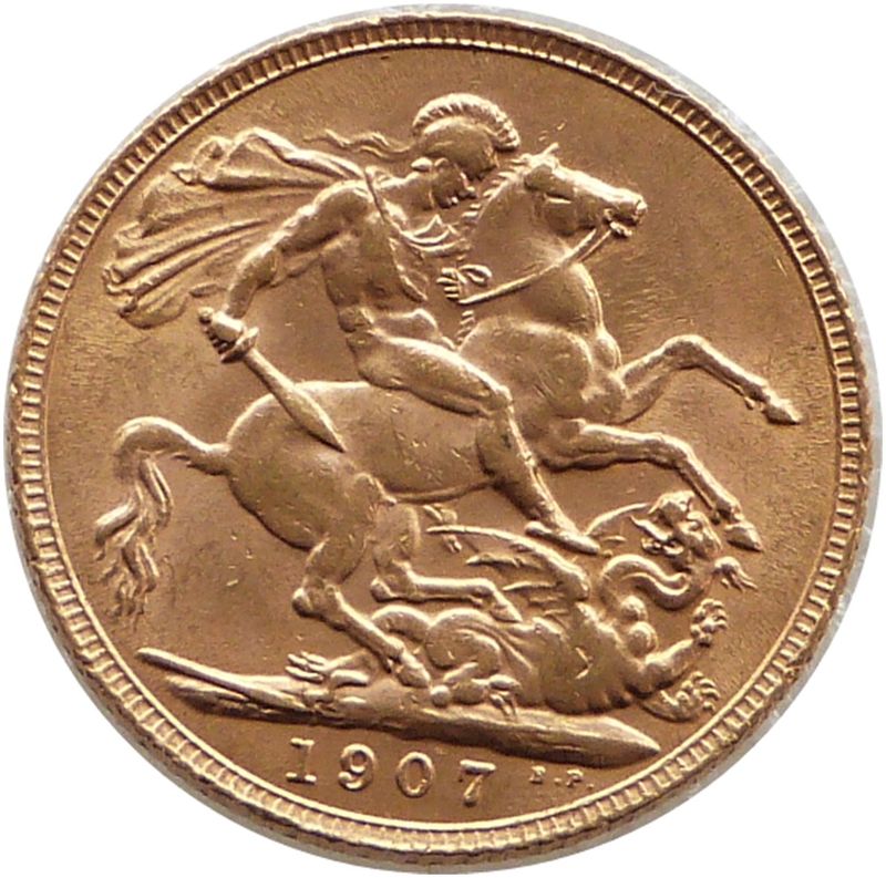 1907 Edward VII Full Sovereign Gold Coin