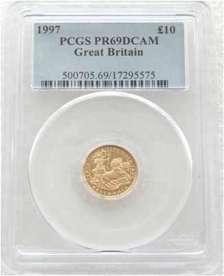 1997 Britannia £10 Gold Proof 1/10oz Coin PCGS PR69 DCAM 1997 Britannia £10 Gold Proof 1/10oz Coin PCGS PR69 DCAM
