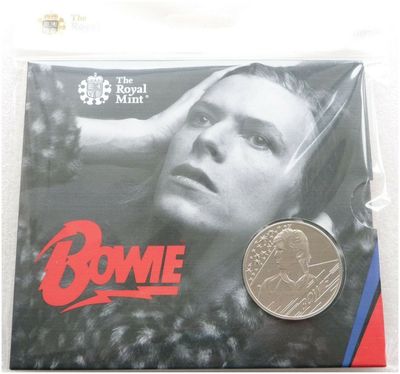 2020 Music Legends David Bowie £5 Brilliant Uncirculated Coin Pack Sealed