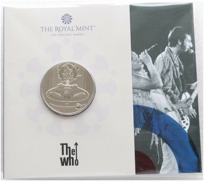 2021 Music Legends The Who £5 Brilliant Uncirculated Coin Pack Sealed