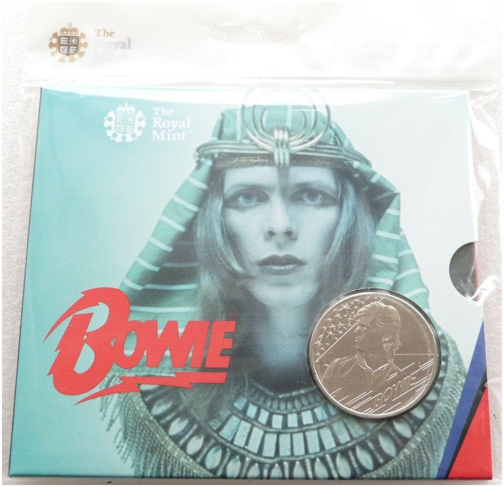 2020 Music Legends David Bowie £5 Brilliant Uncirculated Coin Pack Sealed