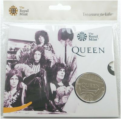 2020 Music Legends Queen £5 Brilliant Uncirculated Coin Pack Sealed