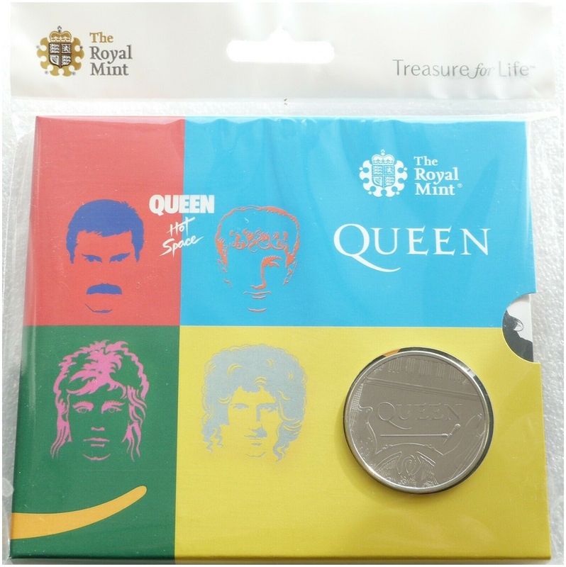 2020 Music Legends Queen Hot Space £5 Brilliant Uncirculated Coin Pack Sealed