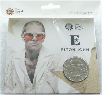 2020 Music Legends Elton John Rocket Man £5 Brilliant Uncirculated Coin Pack Sealed